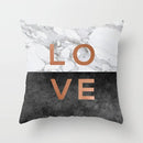 GobekUsa Gray Marble Black Agate Pillow Case for Home Sofa Chair Decor