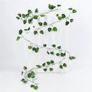 GobekUsa Green Silk Hanging Christmas Garland for Home and Garden Decor