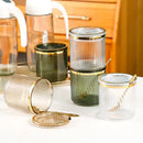 GobekUsa Acrylic Seasoning Jar Set with Tray - Kitchen Storage Organizer