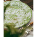 GobekUsa Green Flower Print Dinner Plate