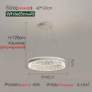 Modern White Ring LED Pendant Light