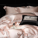 GobekUsa Luxe Brocade & Egyptian Cotton Bedding Set with Hollow Lace Edge