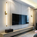GobekUsa Gold Geometric Lines Wall Lamp for Bedroom and Living Room Decor