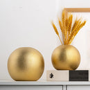 GobekUsa Geometric Gold & Silver Vase for Chic Flower Arrangements & Home Decor