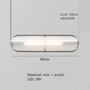 GobekUsa LED Pendant Lamp: Modern Adjustable Warm Cord Light for Home, Office, and Dining Space