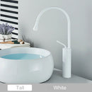 GobekUsa Gold Tall Basin Faucet, 360 Swivel Waterfall Mixer for Bathroom Washbasin