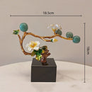GobekUsa Golden Tree Plum Blossom Crystal Handicraft Décor for Home Settings