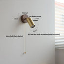 GobekUsa LED Tiffany Style Wall Lights Pull Chain Sconce Colorful Glass Stair Fixture