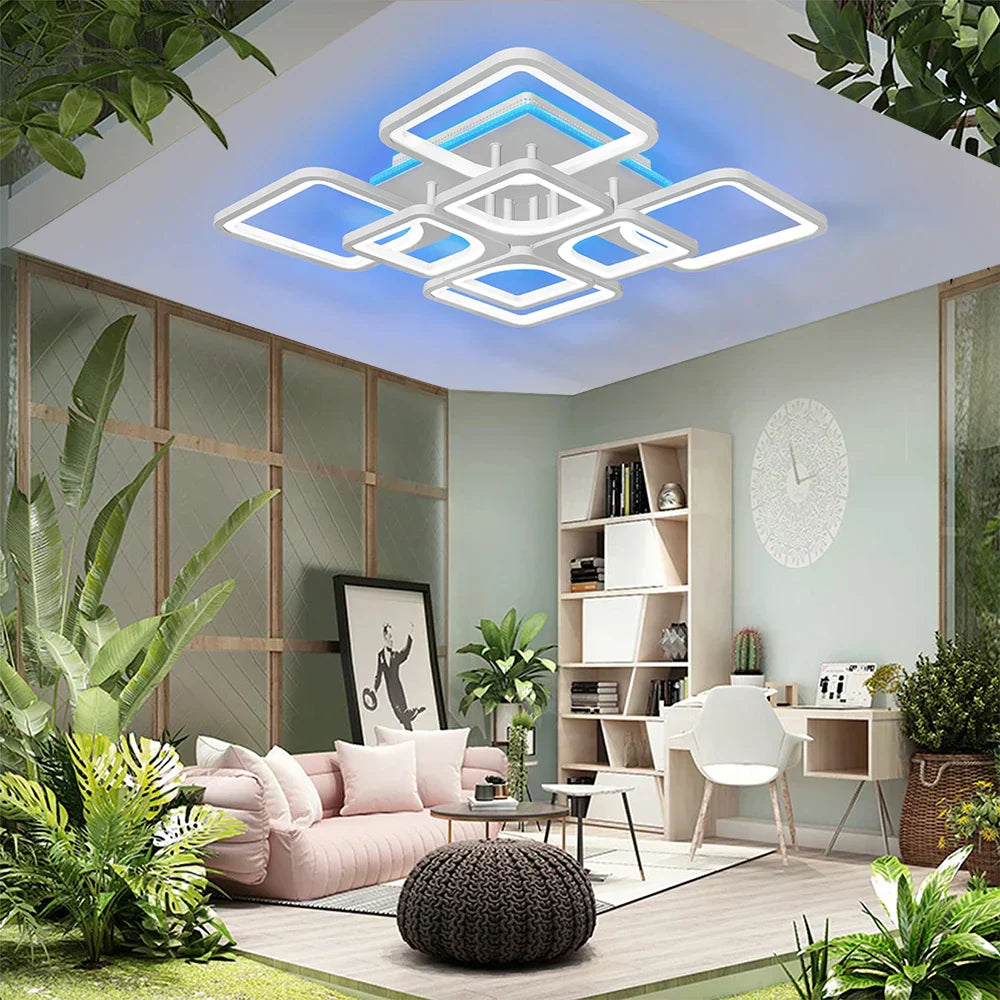 GobekUsa LED Ceiling Chandelier with Dimmable Light for Home Decor
