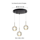 GobekUsa Designer Glass Chandelier Pendant Light for Dining Room Kitchen Loft Home Decor