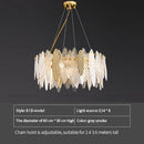 GobekUsa Glass Chandelier Light for Living Room, Bedroom, Dining: Luxury Art Designer Lighting