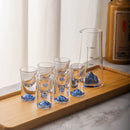 GobekUsa Blue Sake Glass Ice Jug Wine Bottle Wine Dispenser Beer Cooler