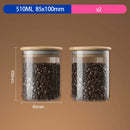 GobekUsa Airtight Glass Coffee Bean Storage Jar with Bamboo Lid for Kitchenpreservation