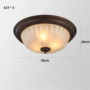 GobekUsa Black Bronze Ceiling Light with Frosted Glass Shade for Bedroom and Kitchen