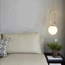 GobekUsa Glass Ball Pendant Lights Dining Decor Chandeliers Kitchen Hanging Lamp Fixture