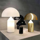 GobekUsa Atollo Black White Gold Mushroom Lamp for Bedroom Study Living Room Decor
