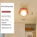 GobekUsa Kids Flower Resin Wall Lamp LED G9 Bulb White Pink Creative Bedroom Decor