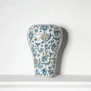 GobekUsa Blue and White Porcelain Ceramic Vase Chinese Retro Style Home Decoration Flowerpot
