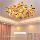 GobekUsa Leaf Agate Ceiling Lamp: Modern Nordic Jade Design for Living Room, Restaurant, Bedroom