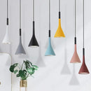 Modern Multicolor Metal Pendant Light with E27 Socket