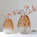 GobekUsa Gradient Glass Vase for Home Decor & Hydroponic Flowers