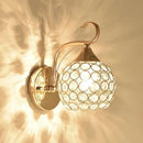 GobekUsa Crystal Wall Sconce - Elegant Bedroom Wall Light for Home Lighting