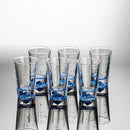 GobekUsa Clear Glass Liquor Cup Set 2oz Chinese Spirit Drinking Glasses with Graduated Line