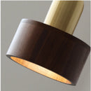 GobekUsa LED Wood Pendant Light Fixture | Adjustable Hanging Lamp for Home Decor