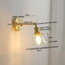 GobekUsa Ceramic LED Wall Light with Pull Chain Switch for Bedroom Bathroom Living Room