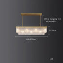 GobekUsa Crystal LED Chandelier: Minimalist Luxury Lighting for Dinning Table