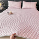 GobekUsa Cool Latex Filled Bed Sheet Set with Ice Silk Cooling Mat & Pillowcases