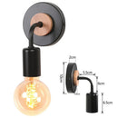 GobekUsa Industrial LED Wall Light Retro Loft Lamps E27 Iron Lampshade Sconce