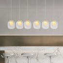 GobekUsa Glass Pendant Lights: Modern Crystal Hanging Lamp for Home Decor