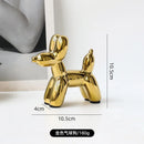GobekUsa Golden Monkey Dog Rabbit Ceramic Balloon Animals Desk Ornament