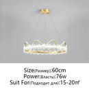 GobekUsa Crystal Flower Ring Chandelier for Modern Living and Bedroom