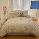 GobekUsa Cartoon Printed Cotton Bedding Set - Soft, Skin-Friendly Duvet Cover