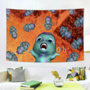 GobekUsa Funny Cartoon Fantasy Tapestry Fabric Wall Covering for Bedroom Decor