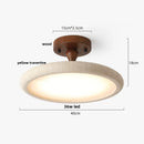 GobekUsa LED Ceiling Light Fixture Yellow Stone White PE Shade Plafond Lamp