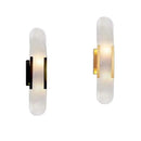 GobekUsa Linear Marble Chandelier: Modern Circular Alabaster Pendant Light