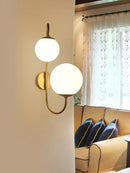 GobekUsa Gold Glass Ball Wall Sconce LED Round Ball Wall Lamp