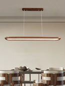 GobekUsa Black Walnut Wooden Ceiling Chandelier LED Pendant Lamp for Modern Home Decor