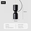 GobekUsa LED Pendant Light: Minimalist Iron Fixture for Bedroom, Living Room, Restaurants & Bars