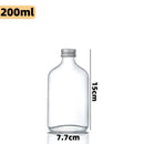 GobekUsa Clear Glass Beverage Bottles: Reusable for Juicing, Smoothies, Kombucha, Tea, Milk, and Wine