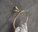 GobekUsa Antique Brass Bathroom Accessory Set: Towel Rack, Paper Holder, Soap Dish, Towel Ring, & More