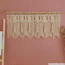 GobekUsa Boho Macrame Door Curtain Handmade Cotton Rope Wall Hanging Tapestry Boujee Decor