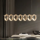 GobekUsa Gold Acrylic Circle Ring LED Pendant Chandelier