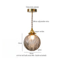 GobekUsa Cracked Glass LED Pendant Light for Cafe Bar Kitchen Living Room