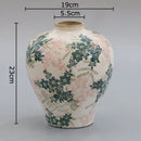 GobekUsa Cracked Texture Blue & White Porcelain Vase Room Decoration & Flower Pot