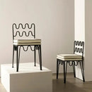 GobekUsa French Retro Wave Dining Table and Chair Set