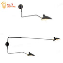 GobekUsa Dawn Spider Serge Mouille LED Wall Lamp with Adjustable Swing Arm